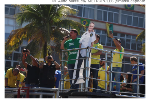 PF pediu prisão de Bolsonaro por conta de vigília convocada por Flávio